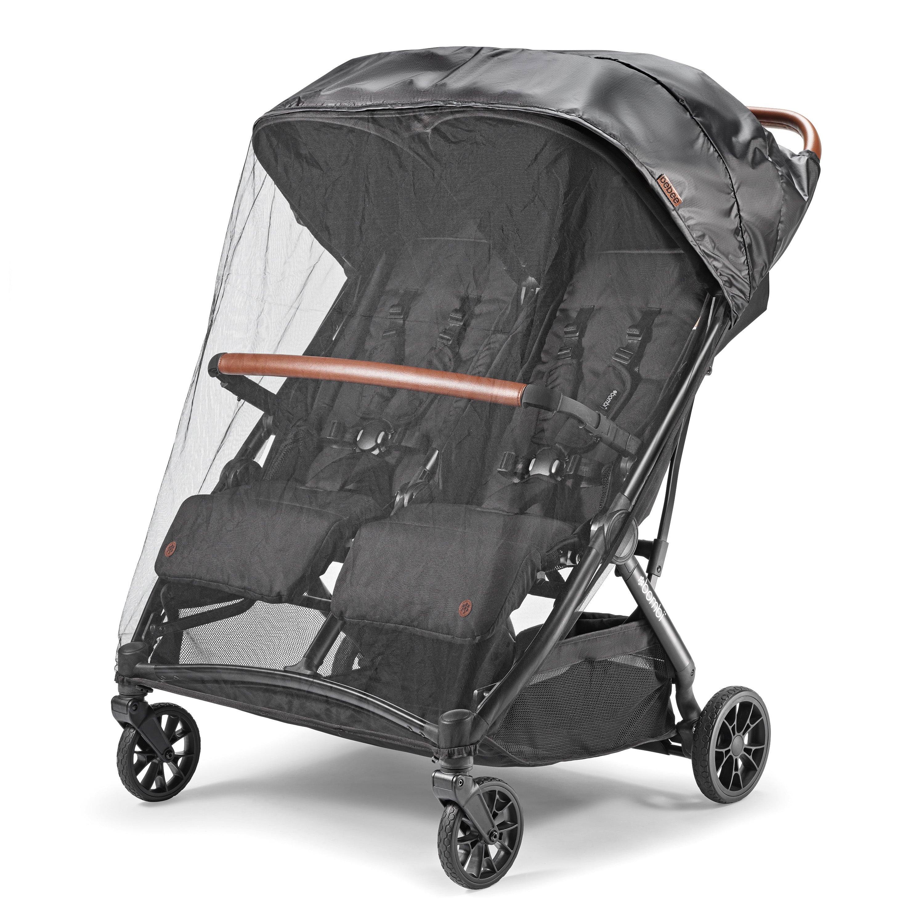 Double Stroller Rain Cover and Bug Net Set